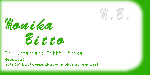 monika bitto business card